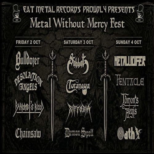 Metal Without Mercy festival /   2-3-4 October 2026 / 3days ticket!