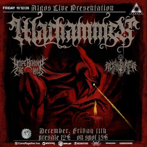 WARHAMMER “ALGOS” LIVE PRESENTATION AT BLACK TEMPLE +  Special Guests: Hope Behind the Hills & Noxulifer