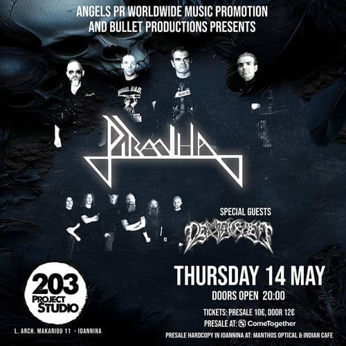 PIRANHA-DEATHCRAEFT LIVE AT STUDIO 203, IOANNINA 14/5/26